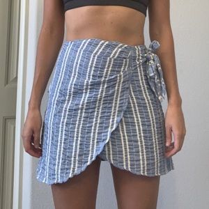 Faux-wrap skirt perfect for summer!